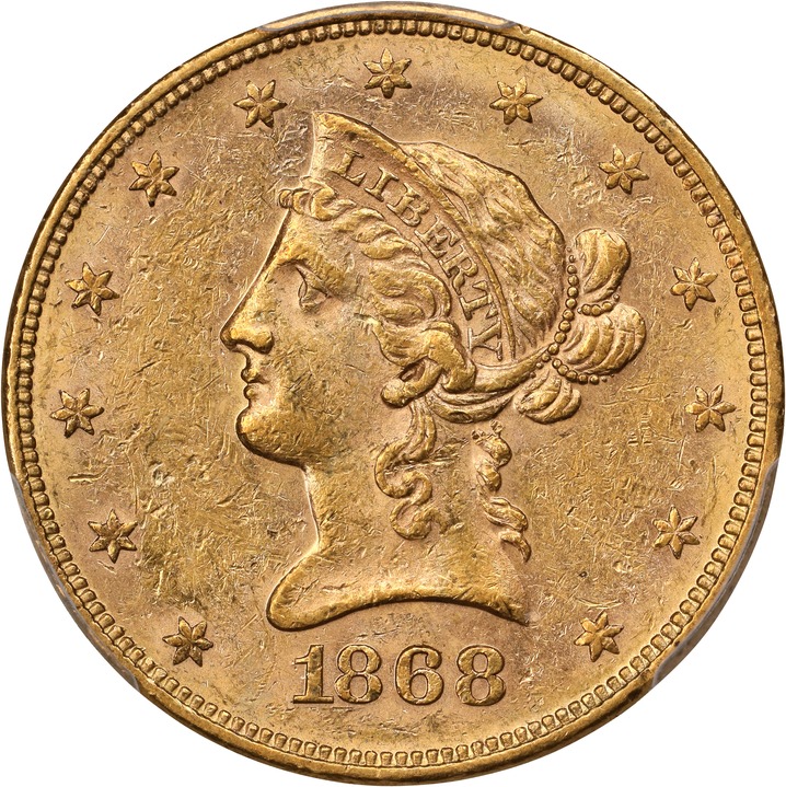 1868 $10  MS PL thumbnail 2