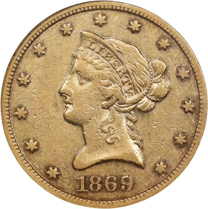1869 $10  MS thumbnail 2