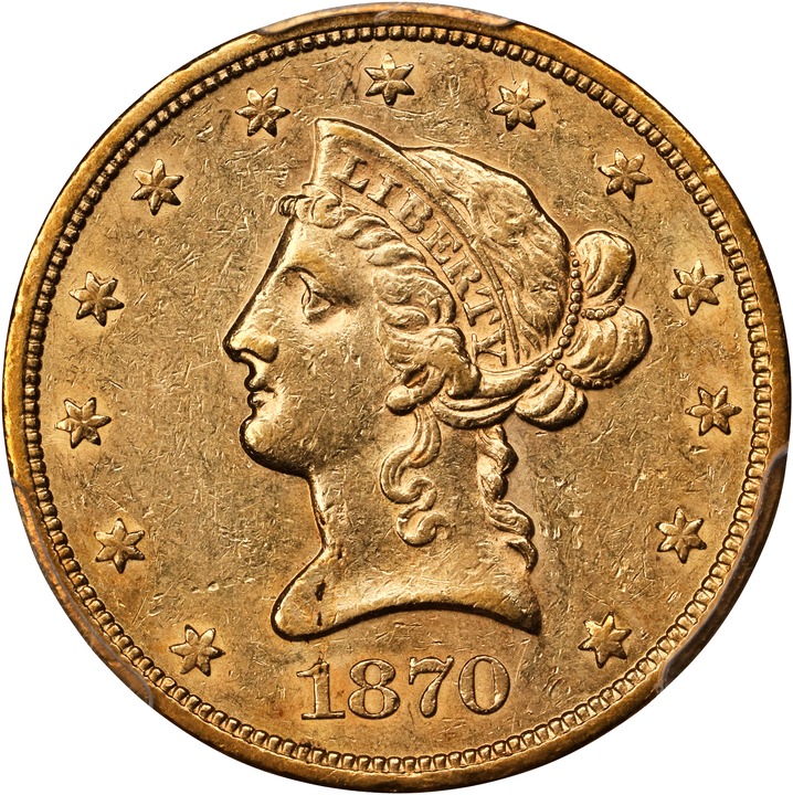 1870-S $10  MS thumbnail 2