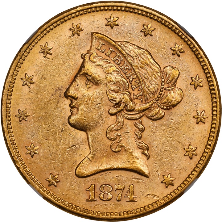 1874 $10  MS thumbnail 4