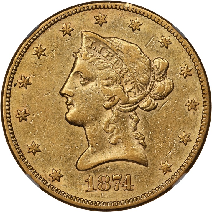 1874-CC $10  MS thumbnail 3