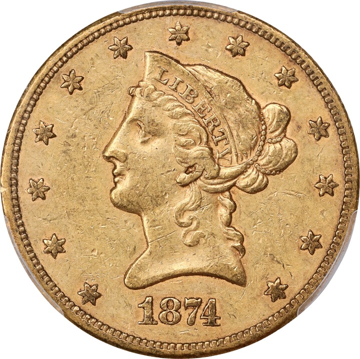 1874-CC $10  MS thumbnail 4