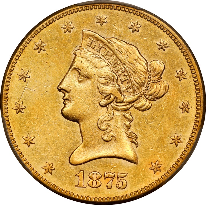 1875-CC $10  MS thumbnail 2