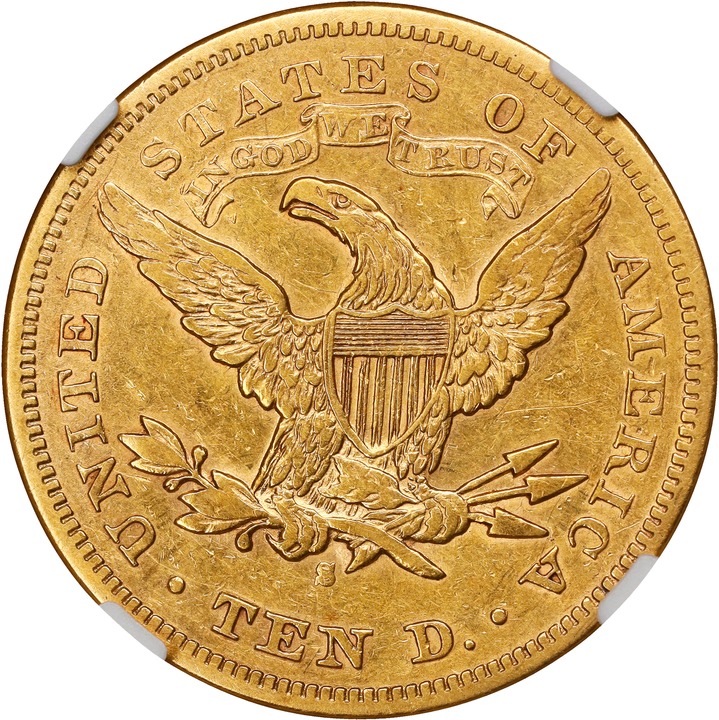 1876-S $10 F15 CAC thumbnail 16