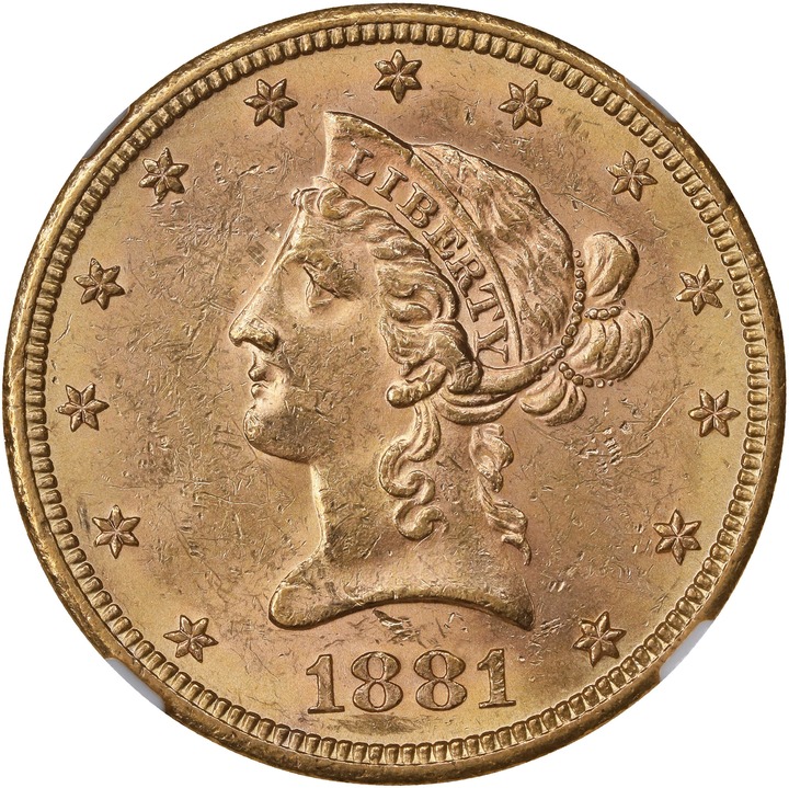 1881-S $10 MS64 thumbnail 10