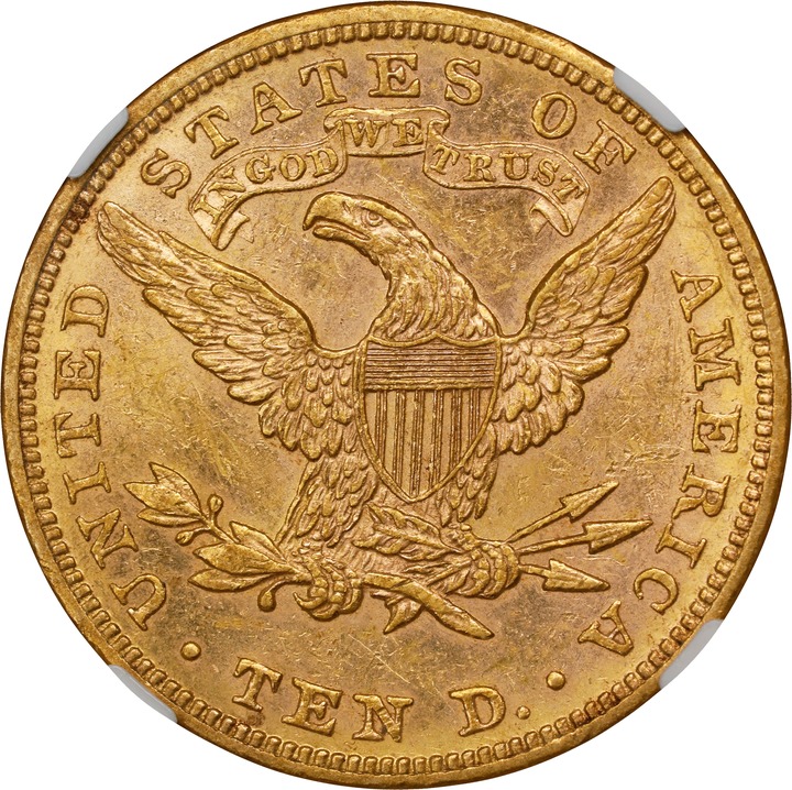 1889 $10  MS PL AU55 PL CAC thumbnail 16