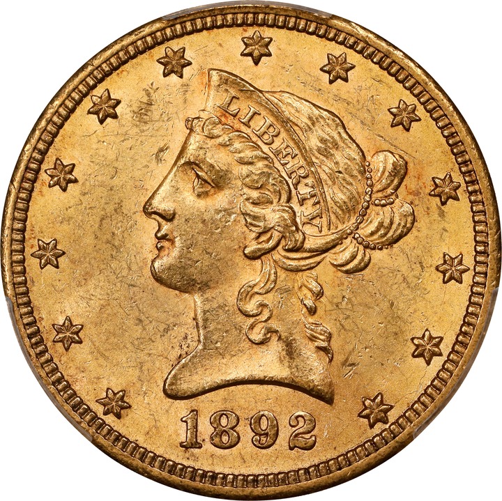 1892-CC $10  MS thumbnail 3