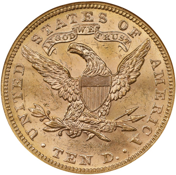 1894 $10 MS64 CAC thumbnail 6