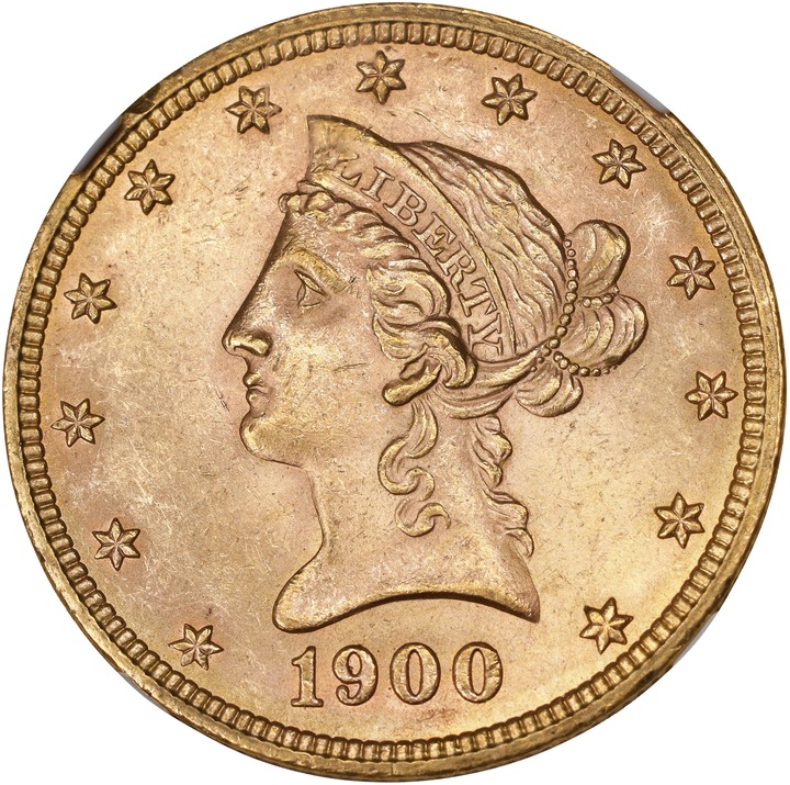 1900 $10 VF25 CAC thumbnail 23