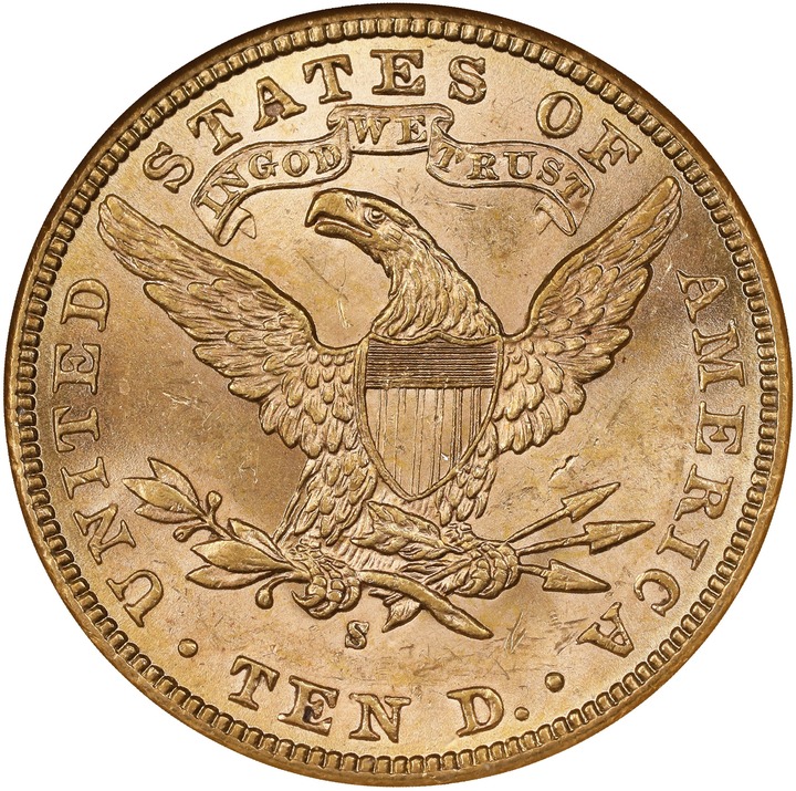 1907-S $10 AU50 thumbnail 9