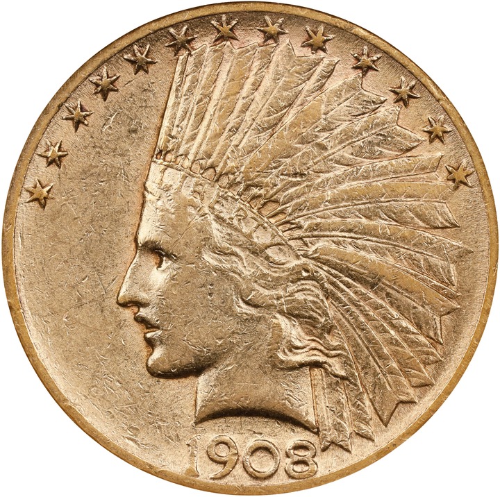 1908-S $10  MS thumbnail 2