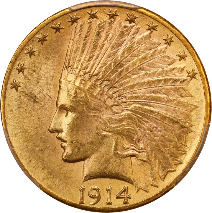 1914-D $10  MS thumbnail 3
