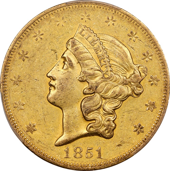1851-O $20  MS thumbnail 5