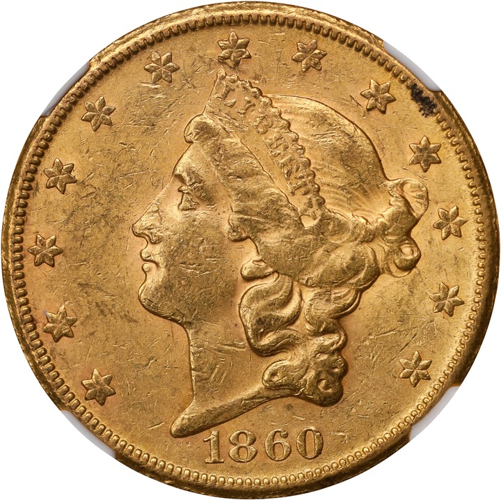 1860-S $20  MS thumbnail 3
