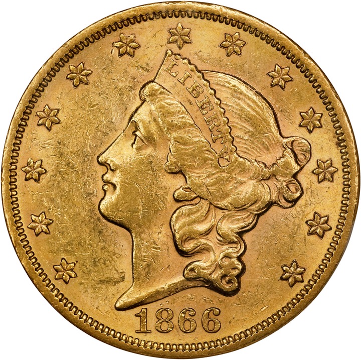 1866 $20  Motto MS thumbnail 3