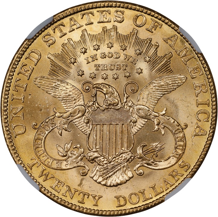 1907 $20  Liberty MS63 thumbnail 2