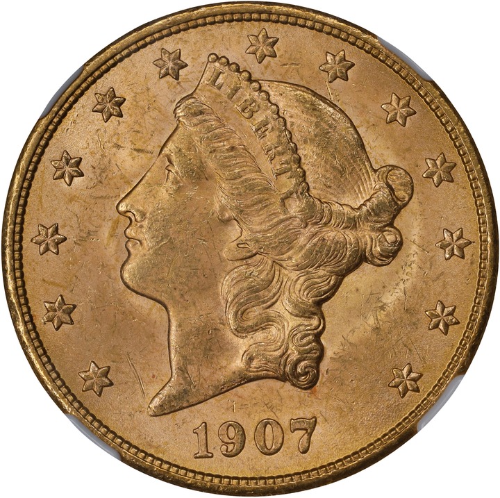 1907-S $20  MS thumbnail 3