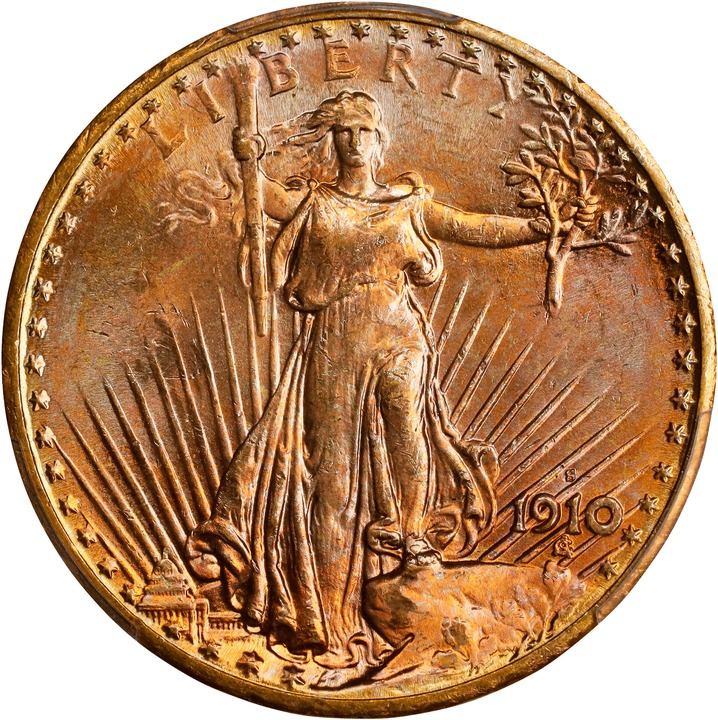 1910-S $20  MS thumbnail 3