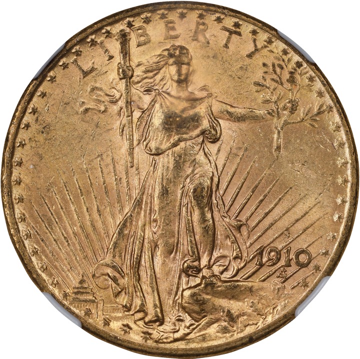 1910-S $20  MS thumbnail 4