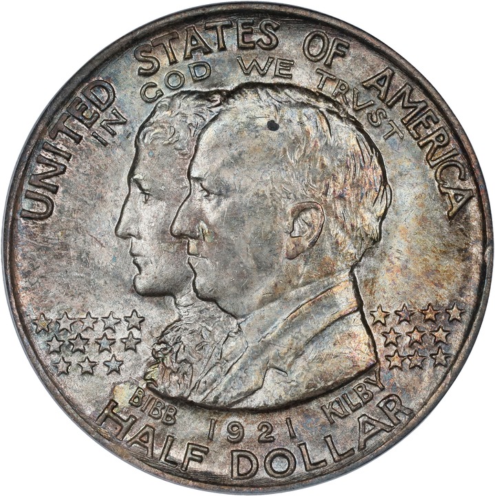 Image for 1921 50c Alabama MS65 CAC