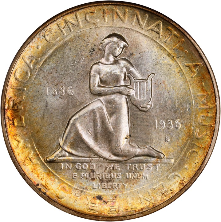 1936-S 50c Cincinnati Music Center AU55 thumbnail 22