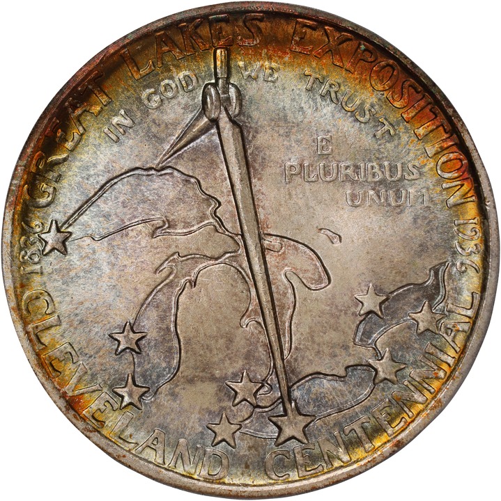 1936 50c Cleveland - Great Lakes Expo MS66 CAC thumbnail 6