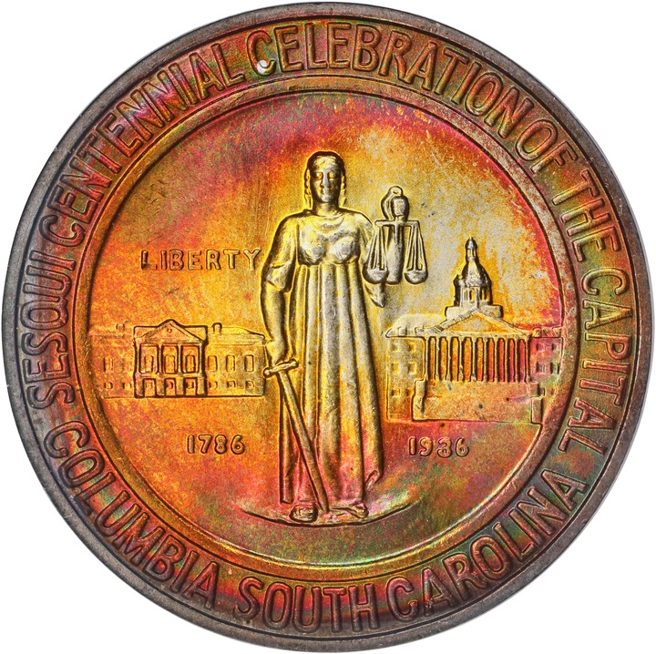 1936 50c Columbia MS66 thumbnail 5
