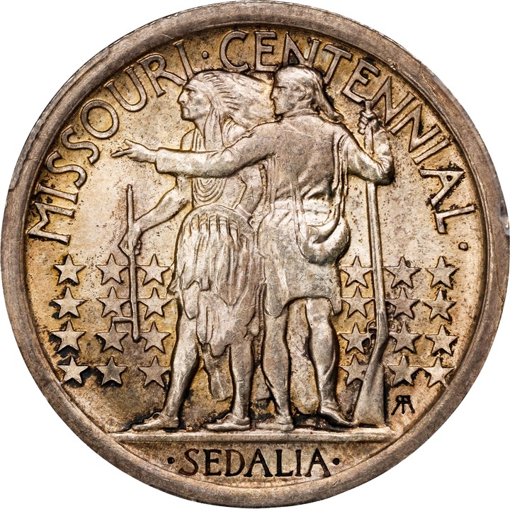 1921 50c Missouri, 2x4 MS63 thumbnail 2