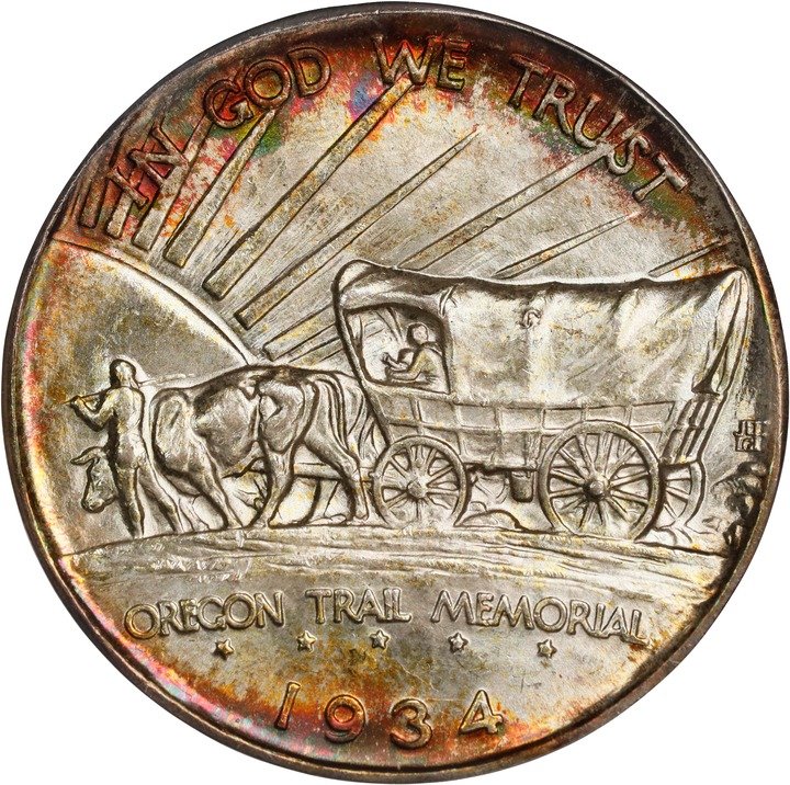1934-D 50c Oregon Trail MS66 thumbnail 8