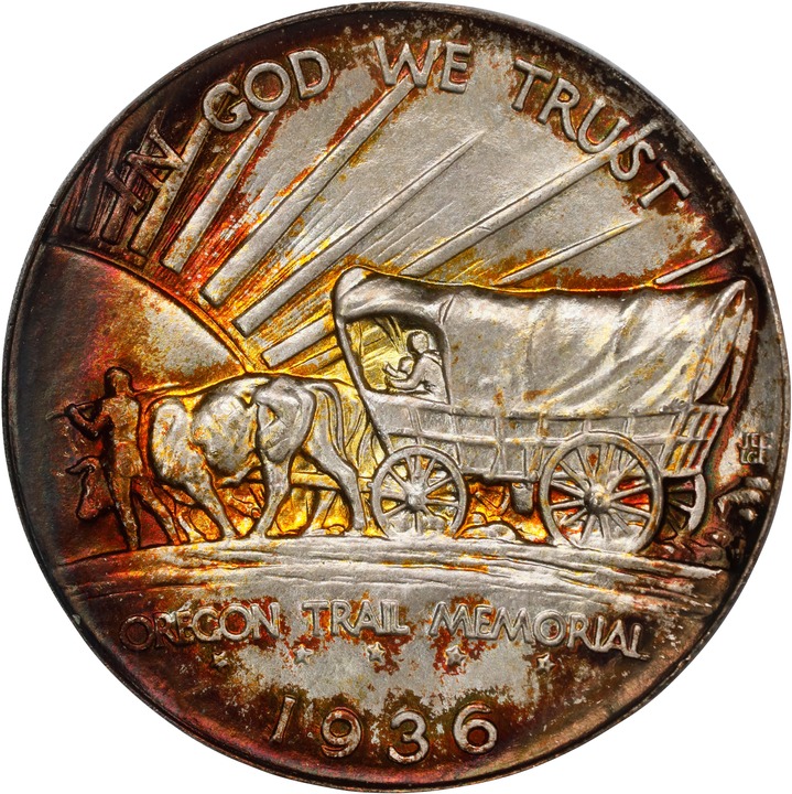 1936 50c Oregon Trail MS66 thumbnail 4
