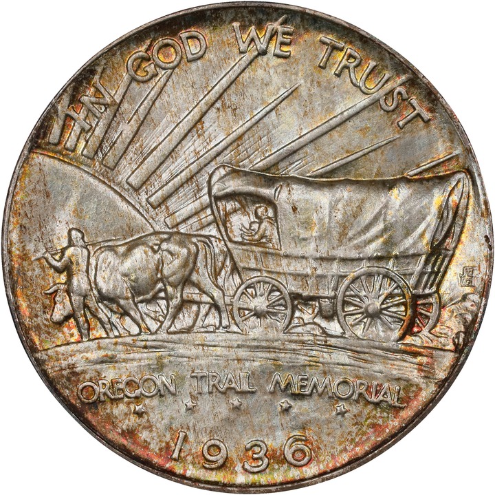 1936-S 50c Oregon Trail MS66 thumbnail 6