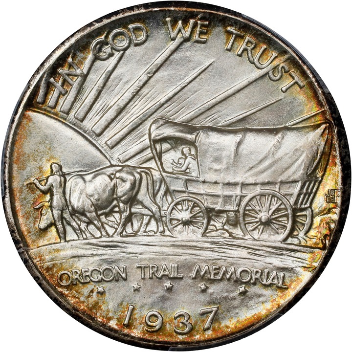 1937-D 50c Oregon Trail MS69 thumbnail 2