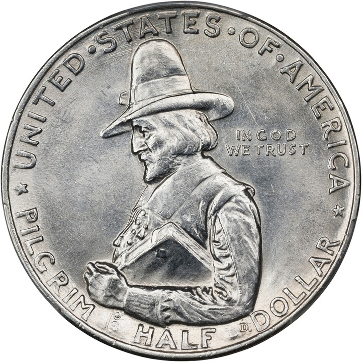 Image for 1920 50c Pilgrim MS63