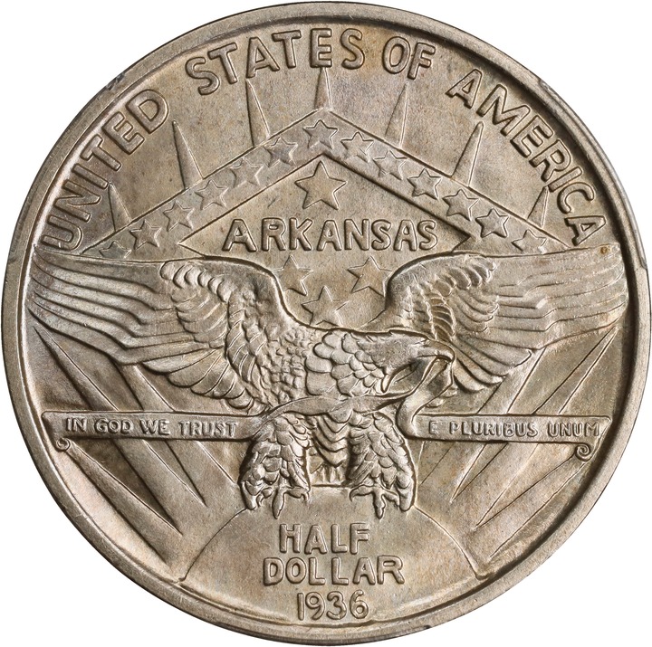 1936 50c Robinson - Arkansas MS66 thumbnail 2