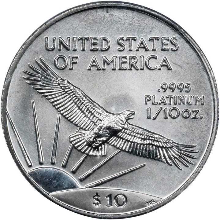 American Platinum Eagle (APE) P$10  1/10 Ounce, 1997-2008 [Type] MS65 thumbnail 22