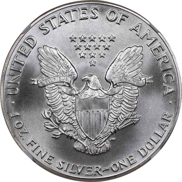 1986 $1  Silver Eagle MS70 thumbnail 4