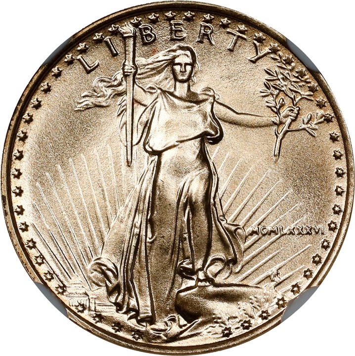 Image for 1986 $5  Gold Eagle MS70