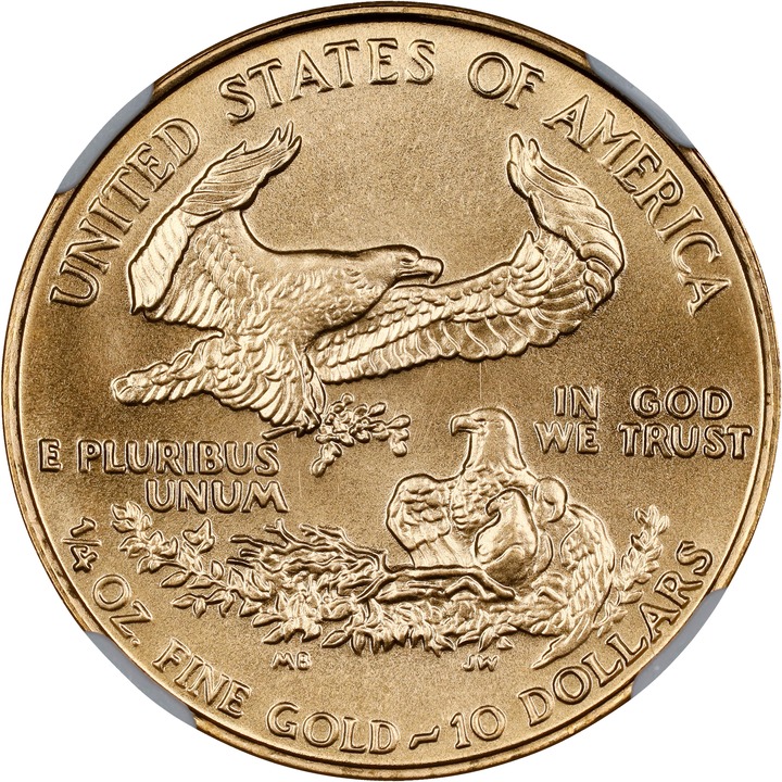 1989 $10  Gold Eagle MS70 thumbnail 2