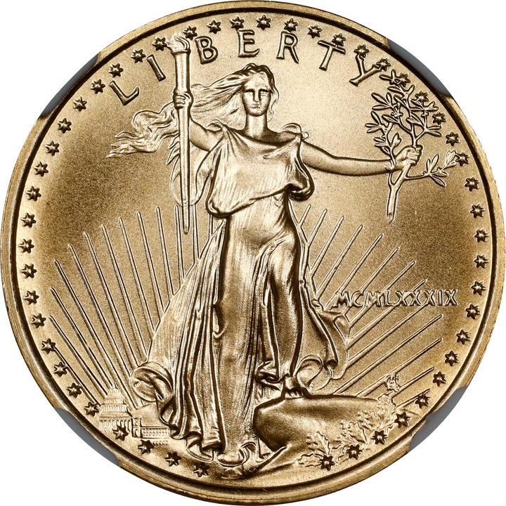 1989 $10  Gold Eagle MS70 thumbnail 3
