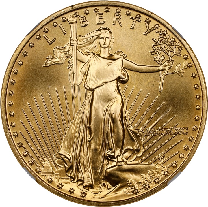 1990 $25  Gold Eagle MS69 thumbnail 7
