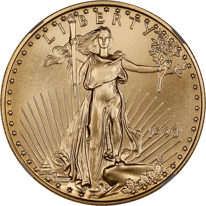 1993 $25  Gold Eagle MS69 thumbnail 7