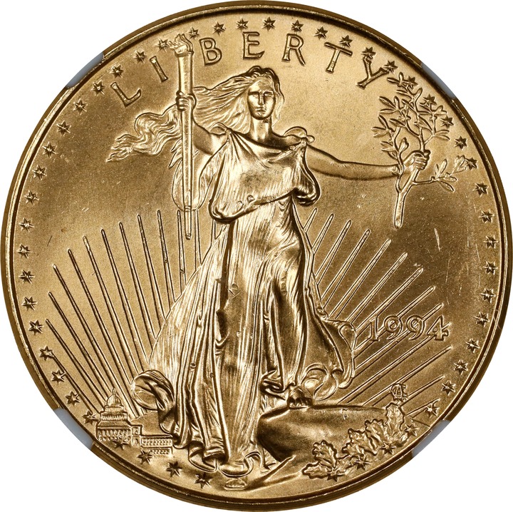 1994 $25  Gold Eagle MS69 CAC thumbnail 3