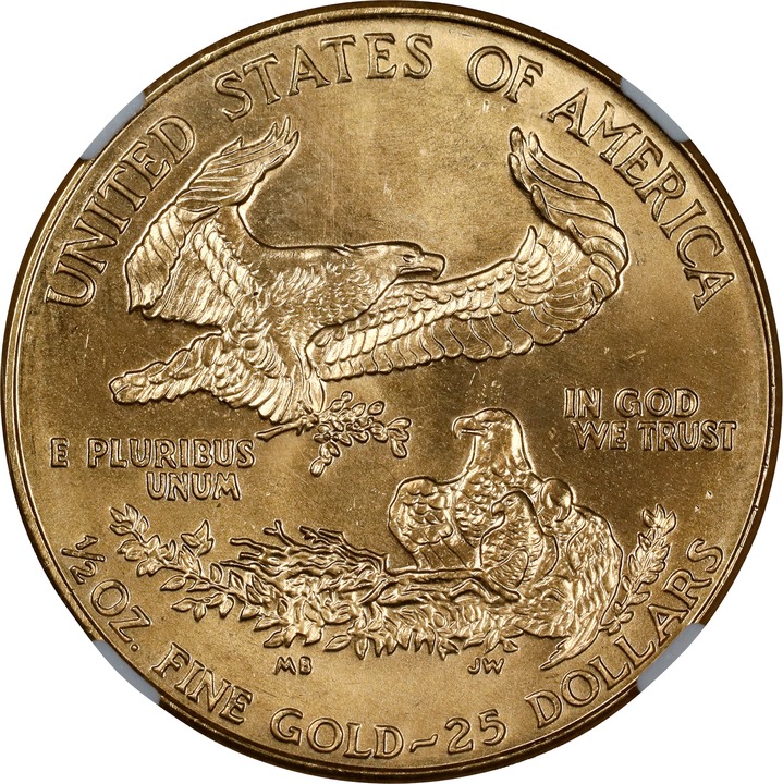 1994 $25  Gold Eagle MS69 CAC thumbnail 4