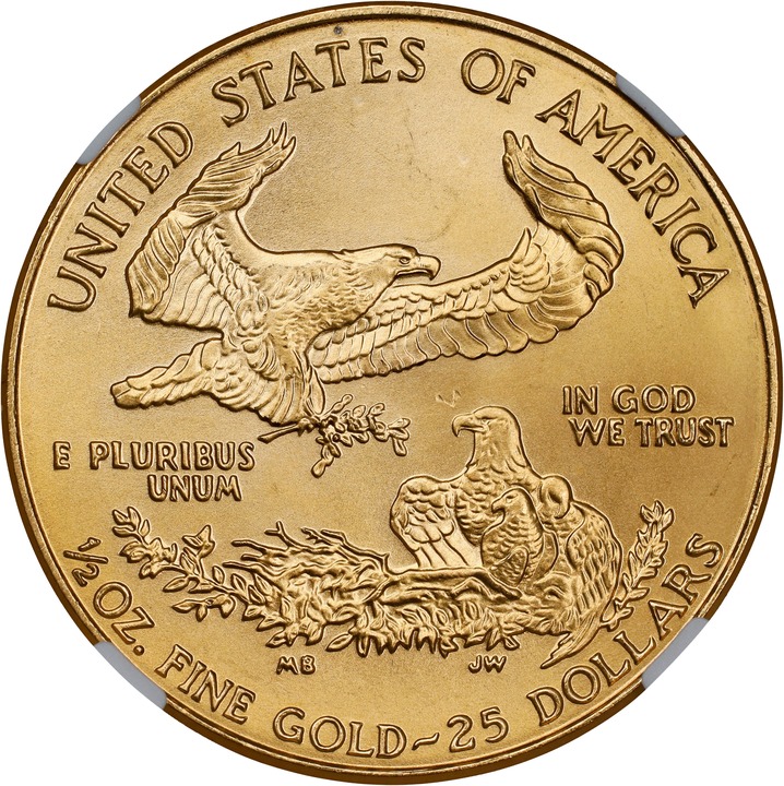 1995 $25  Gold Eagle MS69 thumbnail 4