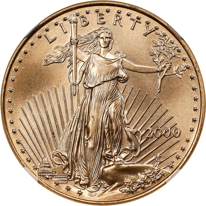 2000 $25  Gold Eagle MS64 thumbnail 22