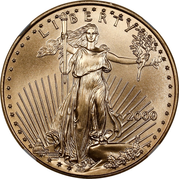 2000 $25  Gold Eagle MS69 thumbnail 9