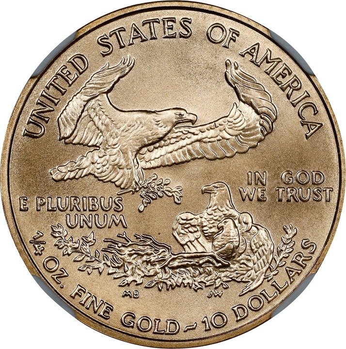 2001 $10  Gold Eagle MS70 CAC thumbnail 2