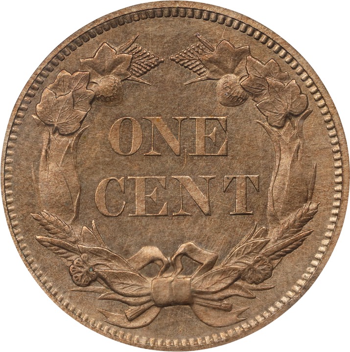 1858 P1c Copper-Nickel, J-206 PR65 thumbnail 2
