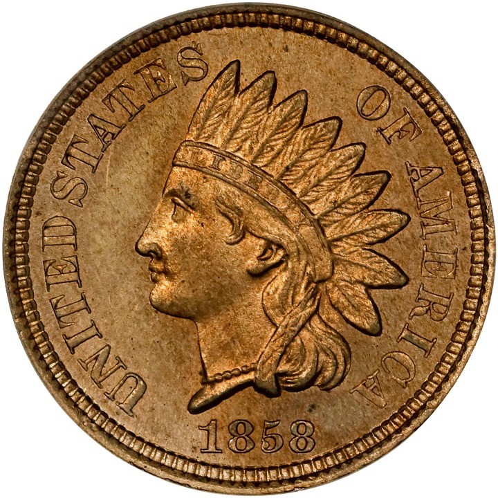 1858 P1c Copper-Nickel, J-208 MS64 thumbnail 5