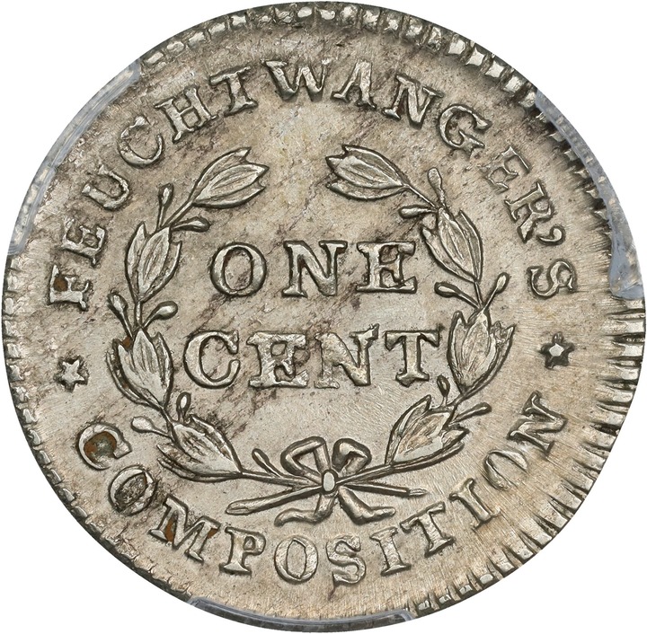 1837 1c Feuchtwanger MS67 thumbnail 6